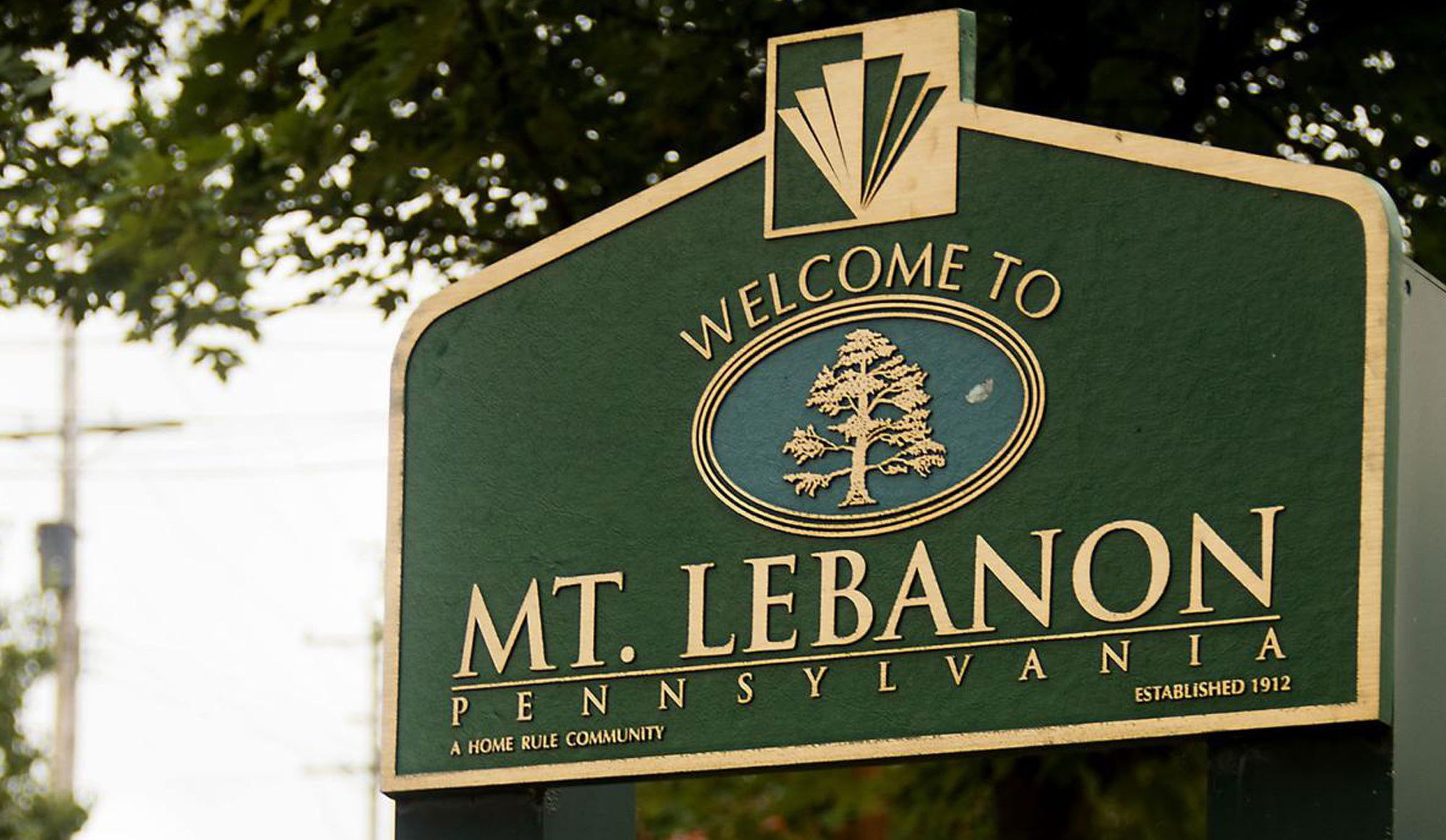 mt lebanon township sign