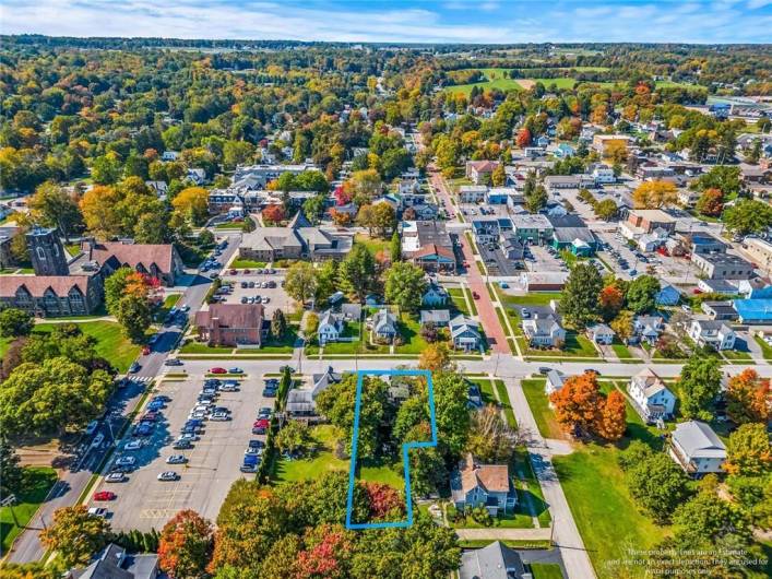 View of New Wilmington Borough, walking distance to town