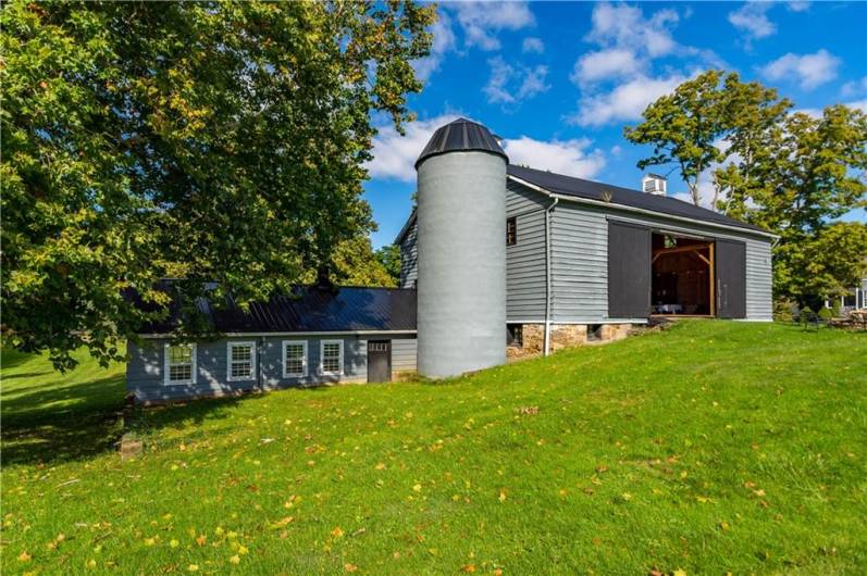 Another view of the barn and silo