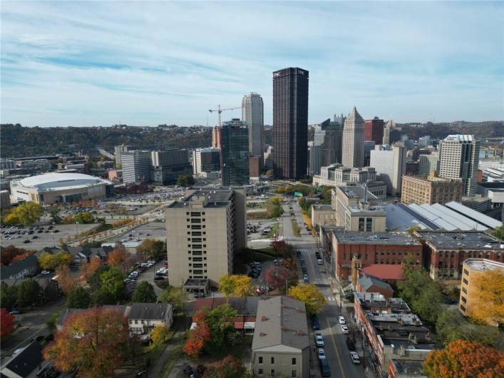 View of city from Hill District.