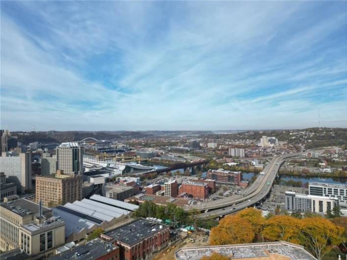 View of downtown Pittsburgh.