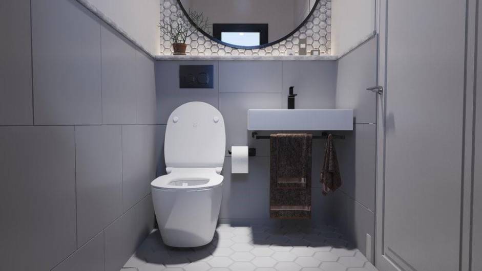 Powder room rendering