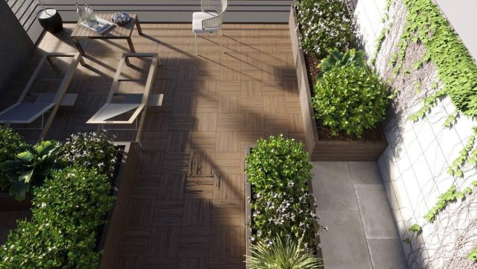 Roof deck rendering