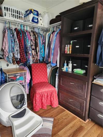 Master suite walk-in closet