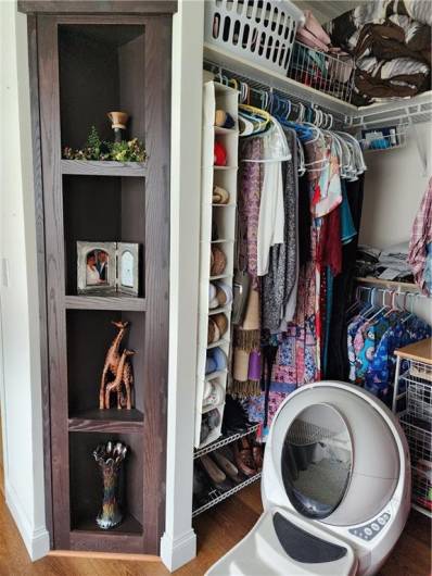 Master suite walk-in closet