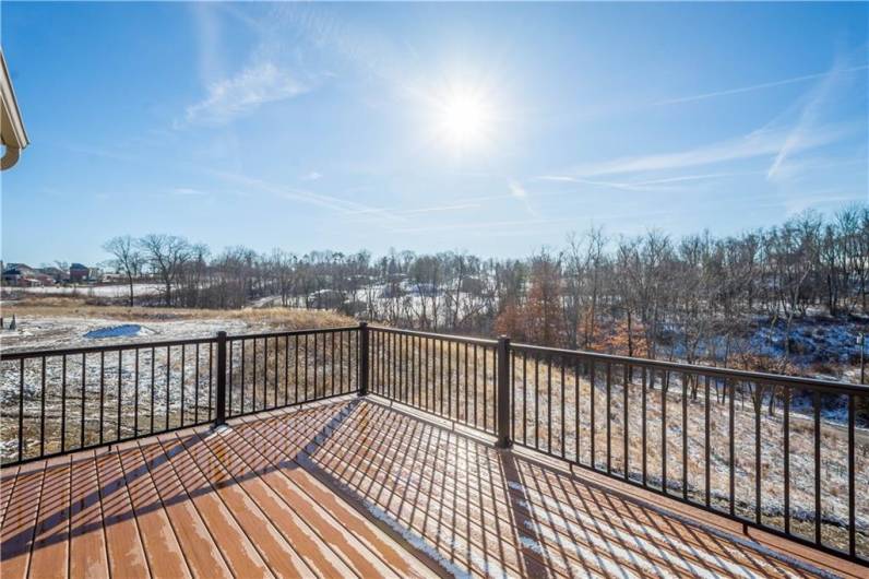 INCREDIBLE view to Golf Course from your deck!