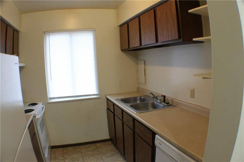 Kitchen with all appliances included.