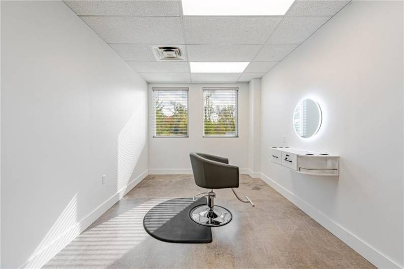 Turn-key beauty pod available for lease.