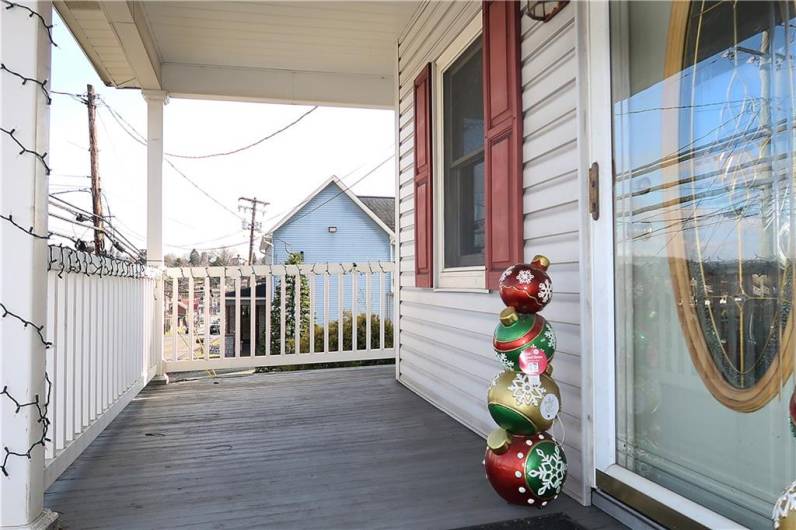 Covered Wooden 8’ x 7’ Front Entry Porch