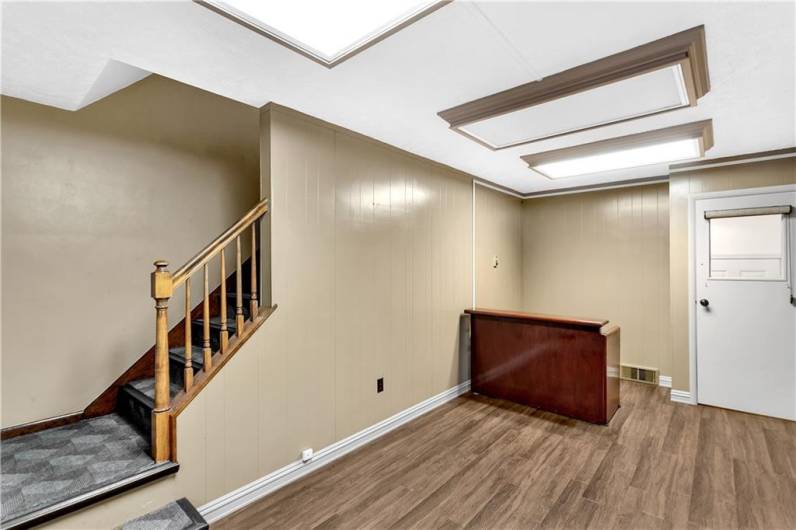 Newer Carpet on Stairs Leading to Second Floor Office Space.