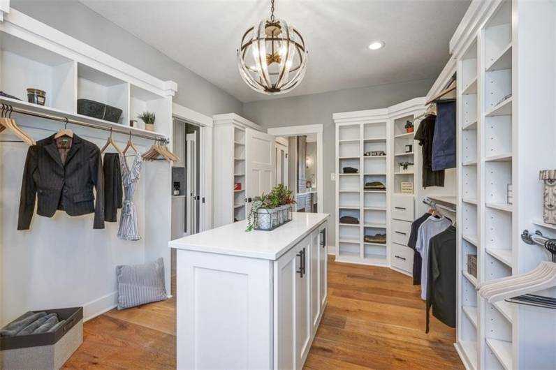 Owner's closet is massive w/tons of storage for her& him