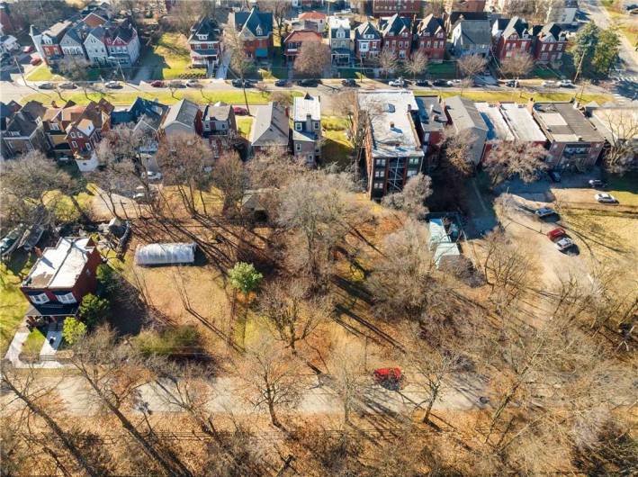 View of 6 lots (shown) including the 5 lots listed between the house and the Duquesne Light sub-station