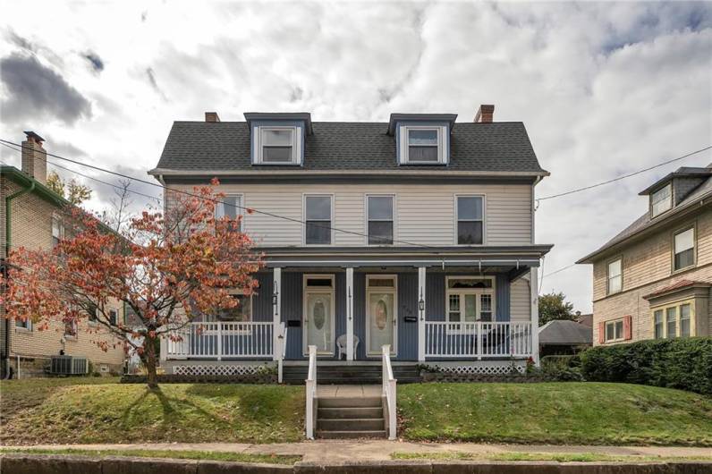 The 4 bedroom home is located on the left side of the photographed building.