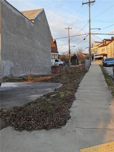 looking north from the alley