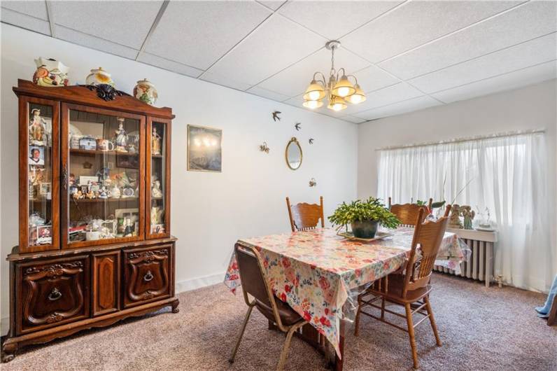 The formal dining room has been a favored gathering place for many family meals and will not disappoint the new owner's.