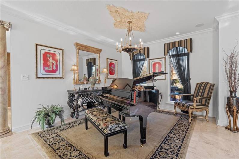 Current owners utilize the dining room as a piano room