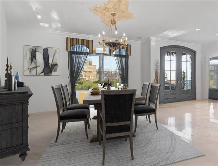 virtually staged rendering of the Formal Dining Room