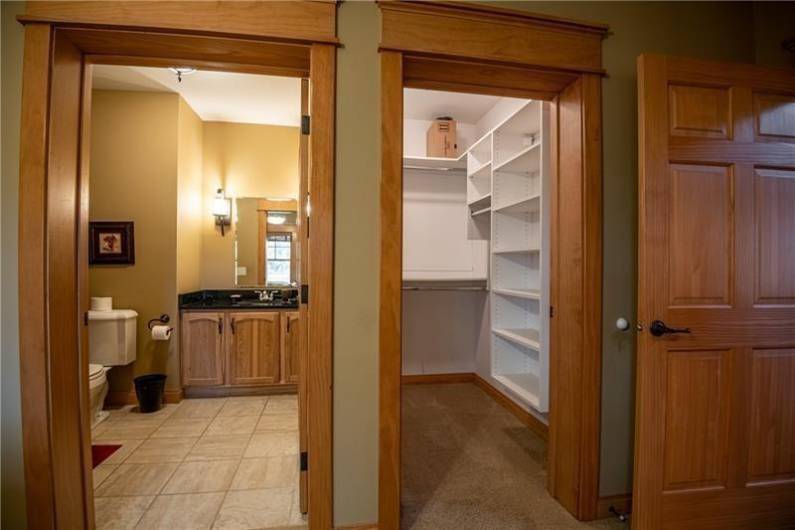 Unit 302 master en suite with dual large closets