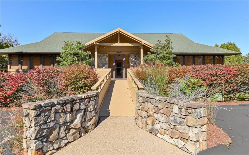 Entry way from Upper Parking Lot to Front Door