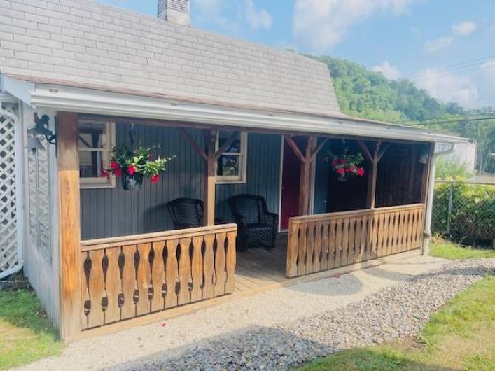 Detached garage/shed with porch