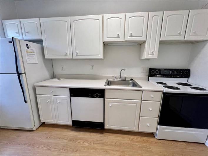 Dishwasher and gas stove