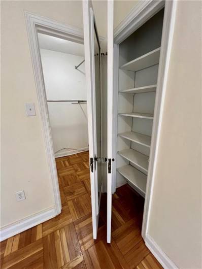 Primary and linen closets