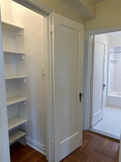 Hallway linen closet