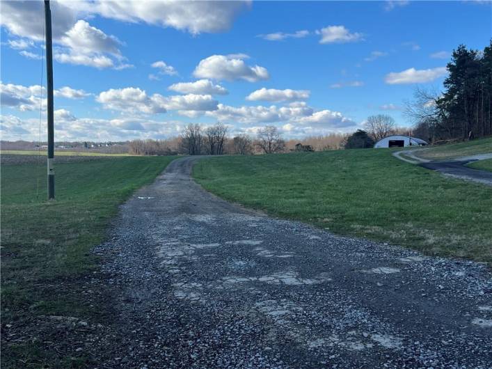 VIEW FROM DRIVEWAY