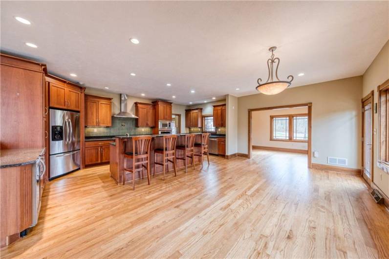 Wine refrigerator on the left.