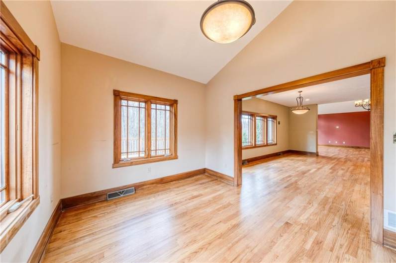 Office or Sun room adjacent to the kitchen also boasts beautiful views.