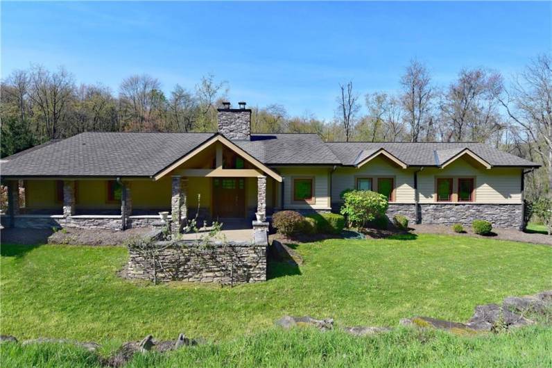 GIGANTIC and a covered front porch. Either from front or back you can enjoy fresh air and your favorite libations.