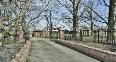 What An Impressive Entry Through These Gates.  Private Gazebo Garden in Front Yard.