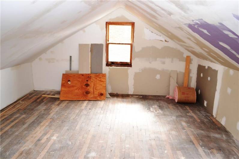 Attic could be made whole for another sleeping or play area