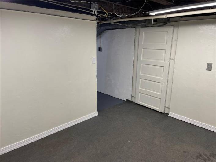 Off of basement with outside access