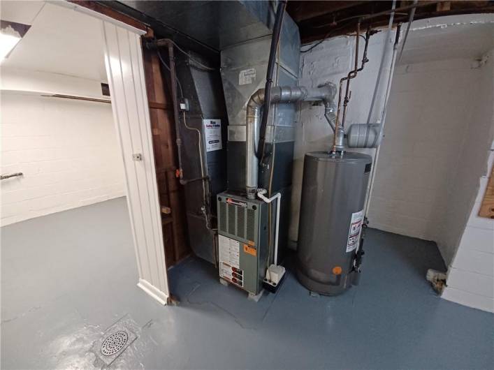 newer furnace and hot water tank