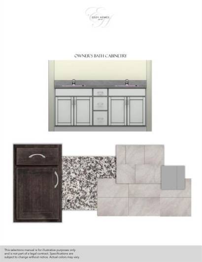 *Actual projected design layout and finishes Master Bath