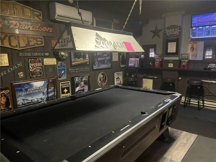 Pool Table  Area in Bar