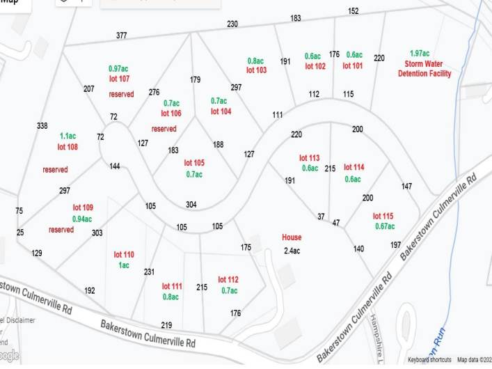 PLOT OF SUBDIVISION