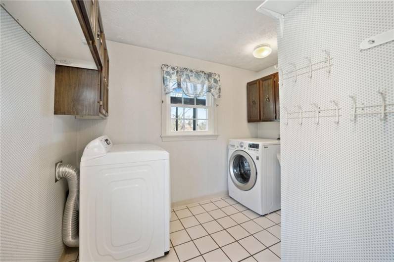 First floor laundry room off kitchen