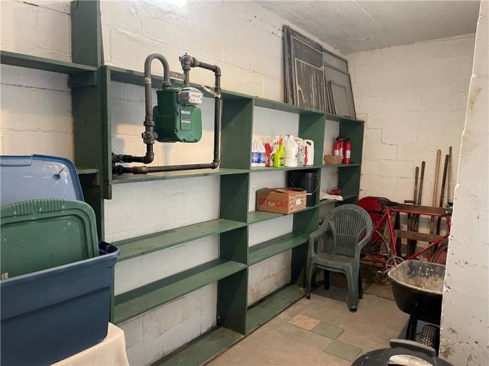 Lower Level or Basement Storage Room, View 1