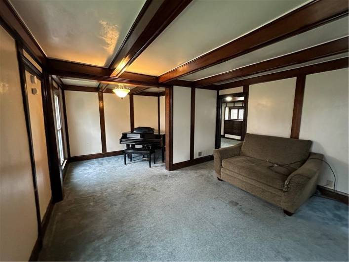 Family room with piano