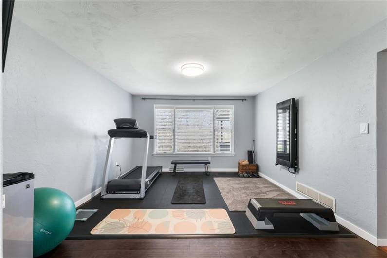 Current owners use the Dining Room Space for an exercise room.