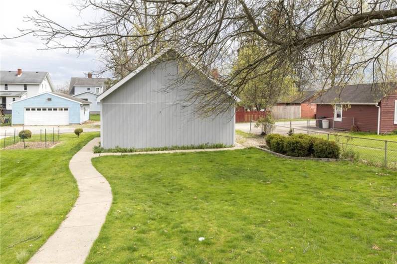 An added plus to this great property is the large two car detached garage with alley access.