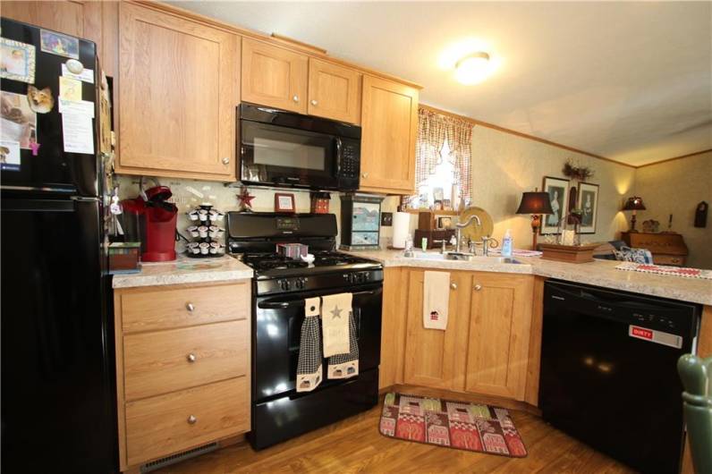 Another View of Kitchen w/ Newer Faucets and All Appliances Included