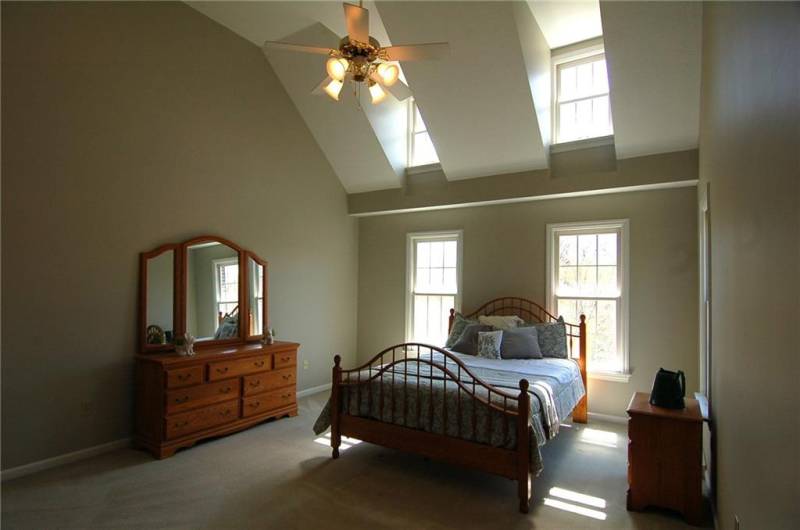 Spacious Master Bedroom with vaulted ceiling