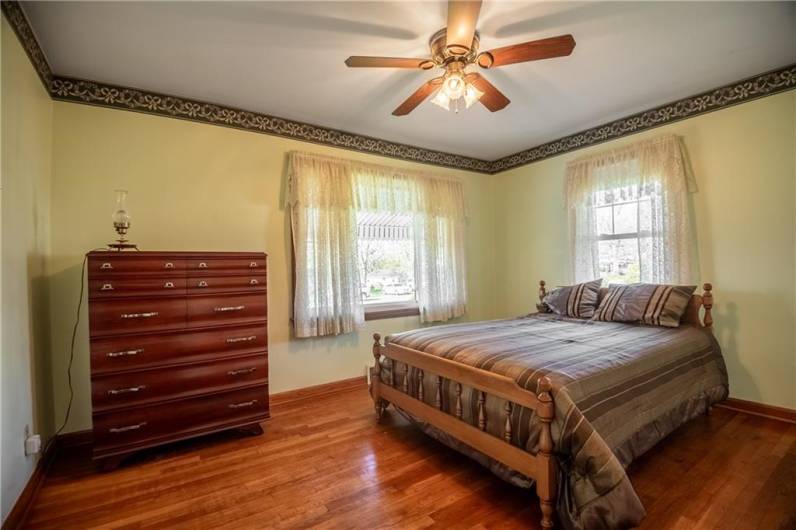 This is the largest bedroom on the main level and offers Hardwood floors!