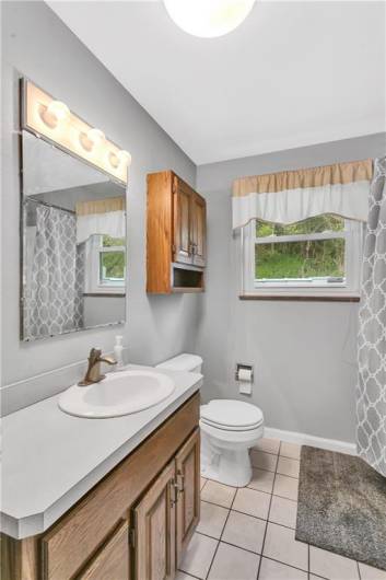 Your full bath is conveniently located on the main floor...