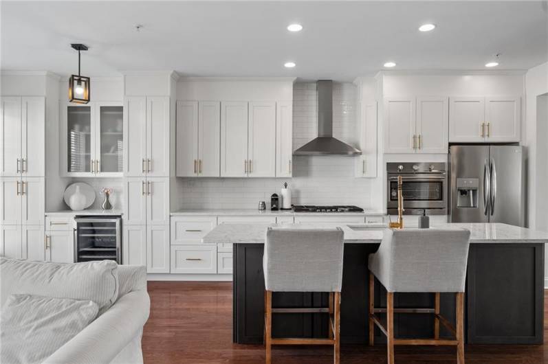 Gorgeous updated kitchen replaced the builder grade boring kitchen in 2022