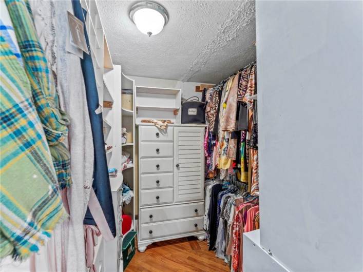 Nice large closet in master bedroom