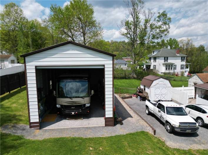 Close up View of RV Garage or Perfect for any toysyou may need to keep out of the weather!